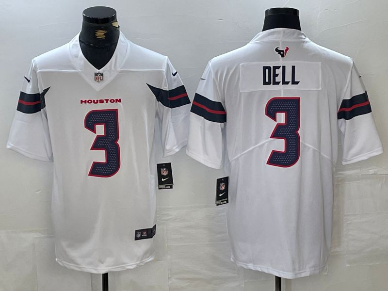Men Houston Texans #3 Dell White Second generations 2025 Nike Limited NFL Jersey style 1->san francisco giants->MLB Jersey